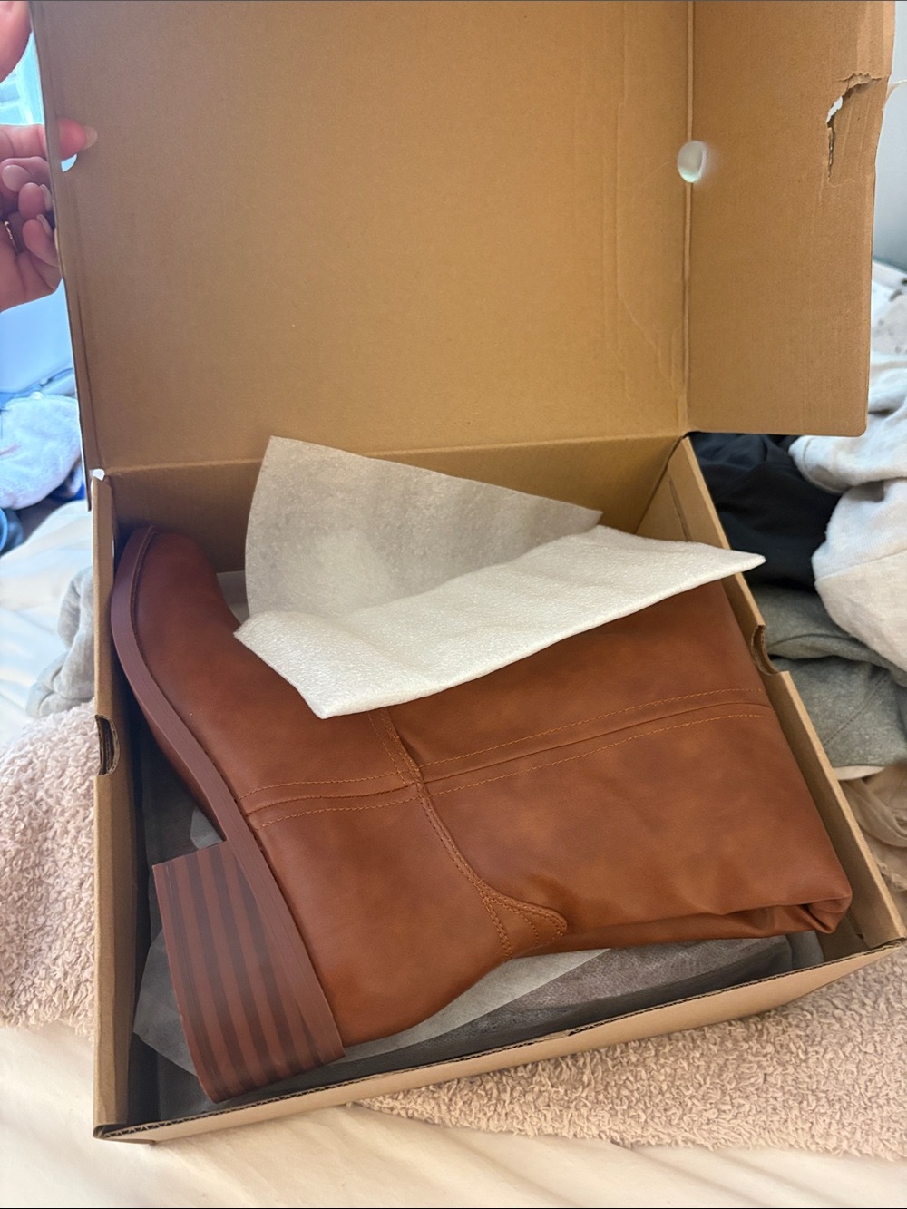 Women's Brown Combat Moto Boots - Classic Pull-On Style